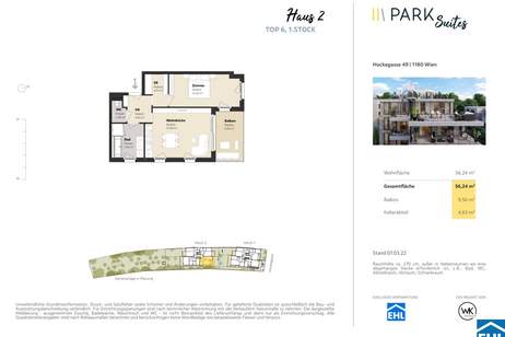 Vorsorgewohnungen in den „Park Suites“ – Stilvoll Investieren!, Wohnung-kauf, 412.000,€, 1180 Wien 18., Währing