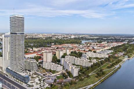 ++ Der WOLKENKRATZER an der DONAU ++ DREI Zimmer mit Skyline-View, Wohnung-kauf, 1.799.000,€, 1220 Wien 22., Donaustadt