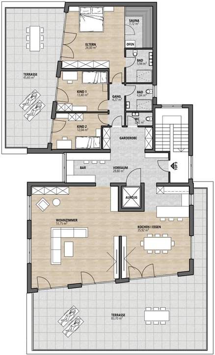 LUXUS ÜBER DEN DÄCHERN – DAS Penthouse in Wattens!