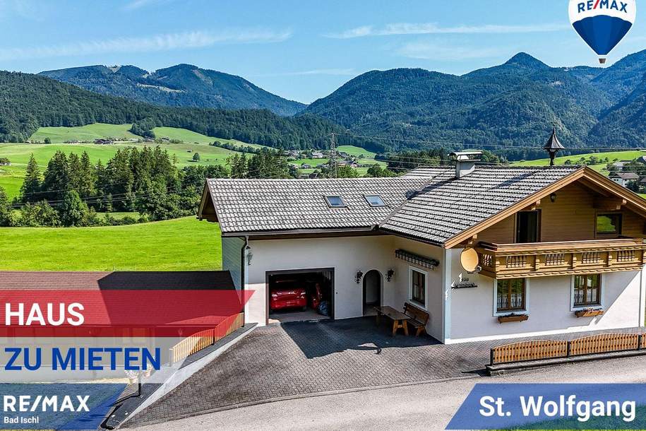 Viel Platz zum Leben – Zweifamilienhaus mit Werkstatt, Party-/ Hobbyraum & zwei Garagen in ruhiger Lage bei St. Wolfgang, Haus-miete, 1.800,00,€, 5360 Gmunden