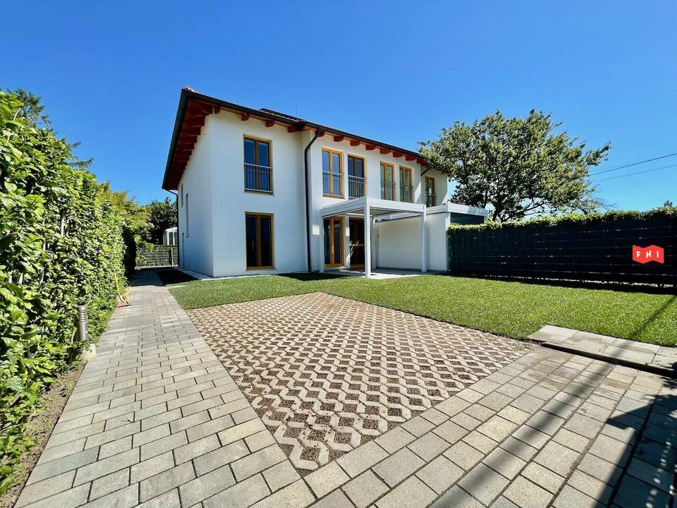 Energieeffiziente 130m² Niedrigenergie-Doppelhaushälfte mit Terrasse u. Garten in schöner Grünruhelage Nähe U2 Aspern Nord