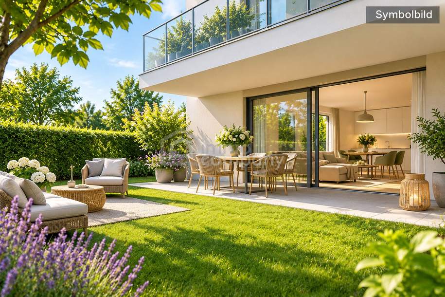 NEUBAU-GARTENTRAUM IN 1210 WIEN – CA. 116 m² EIGENGARTEN, TERRASSE & 2 ZIMMER PLUS KABINETT!, Wohnung-kauf, 483.812,€, 1210 Wien 21., Floridsdorf