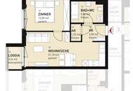 2-Zimmer-Neubauwohnung inkl. Komplettküche, Loggia und Kellerabteil / HS17 A-16