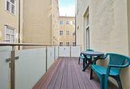 Altbau mit Südbalkon | 2-Zimmer in ruhiger Innenhoflage | Einbauküche | Lift | Kellerabteil