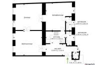 3 ZI. ALTBAU-UNBEFRISTET // TOP ZUSTAND // 2 Bäder, sehr hell
