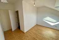 Dachausbau, ca. 40 m² Wohnsalon, 2 Schlafzimmer und ca. 6,5 m² Eckterrasse