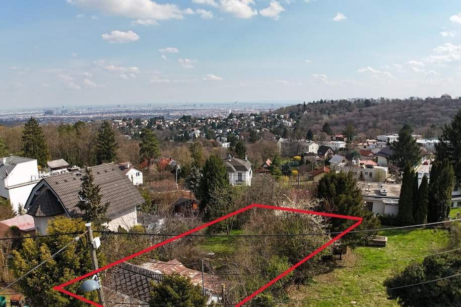 Perfekter Baugrund mit unverbaubarem Wienblick am Heuberg!, Grund und Boden-kauf, 640.000,€, 1170 Wien 17., Hernals