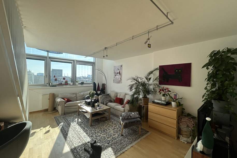 Nähe U1/U2 Praterstern - Vorgartenstraße und Messe Wien II Ruhelage II Garage vorhanden II möblierte Maisonettewohnung, Wohnung-miete, 1.699,00,€, 1020 Wien 2., Leopoldstadt