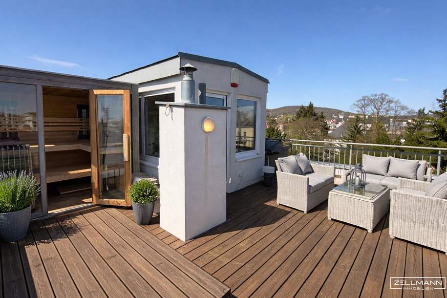 „Panorama-Penthouse in Hietzing – Dachterrassenluxus mit unvergleichlichem Fernblick“ | ZELLMANN IMMOBILIEN, Wohnung-kauf, 1.550.000,€, 1130 Wien 13., Hietzing