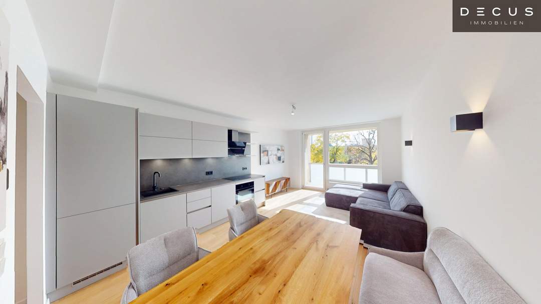 MODERNER ERSTBEZUG MIT LOGGIA UND GRÜNBLICK | KÜCHE & MÖBEL INKLUSIVE | PROVISIONSFREI