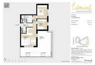 EDMUND - gut geschnittene und helle 3 Zi DG Wohnung mit großer Terrasse_Top 25