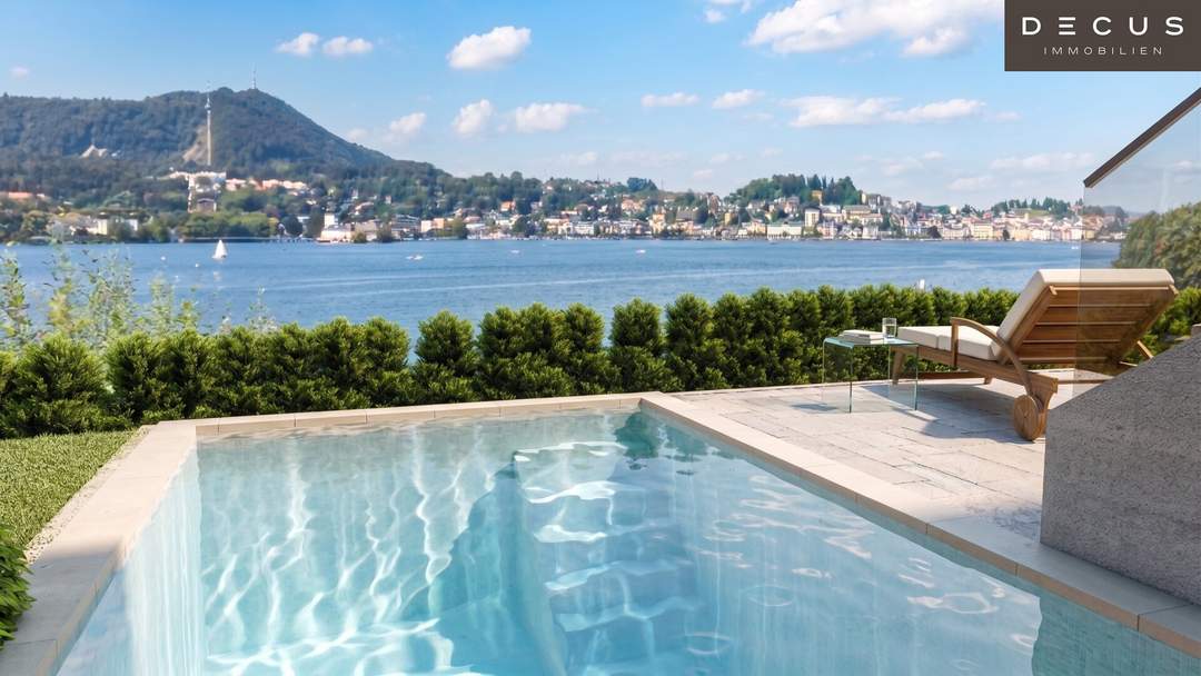 GARTENWOHNUNG MIT POOL UND TRAUNSEEPANORAMA AM SONNENHANG