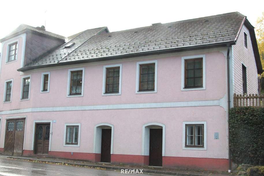 Mehrfamilienhaus mit 3 Wohneinheiten &amp; Keller – zentral in Schönbach im Waldviertel, Haus-kauf, 92.000,€, 3633 Zwettl