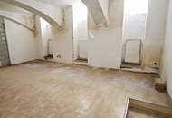 HILLERSTRASSE, straßenseitige 86 m² Lagerfläche oder Hobbyraum, 2 Räume, Parkettböden, Kellergeschoß