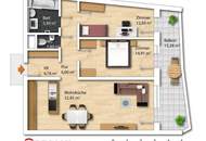 Wienerberg! 3-Zimmer-Wohnung mit hochwertiger Ausstattung, Ausblick, Sauna, Pool und Fitness