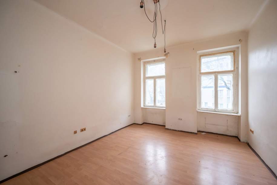 ++KLNB121++ sanierungsbedürftige 1-Zimmer-Wohnung in sehr guter Lage - Airbnb/Kurzzeitvermietung Zustimmung aller Eigentümer vorhanden, Wohnung-kauf, 109.000,€, 1200 Wien 20., Brigittenau