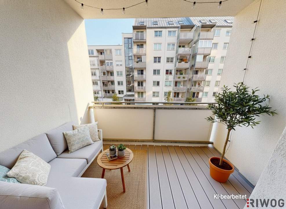 ERSTBEZUG nach Sanierung I 2 Zimmer Wohnung mit Loggia I Tischler Einbauküche inkl. Siemensgeräte I Alte Donau I Donauzentrum