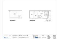 Stilvolle 2-Zimmer + Wohnküche DG Wohnung mit großer Dachterrasse in 1070 Wien (Burggasse)