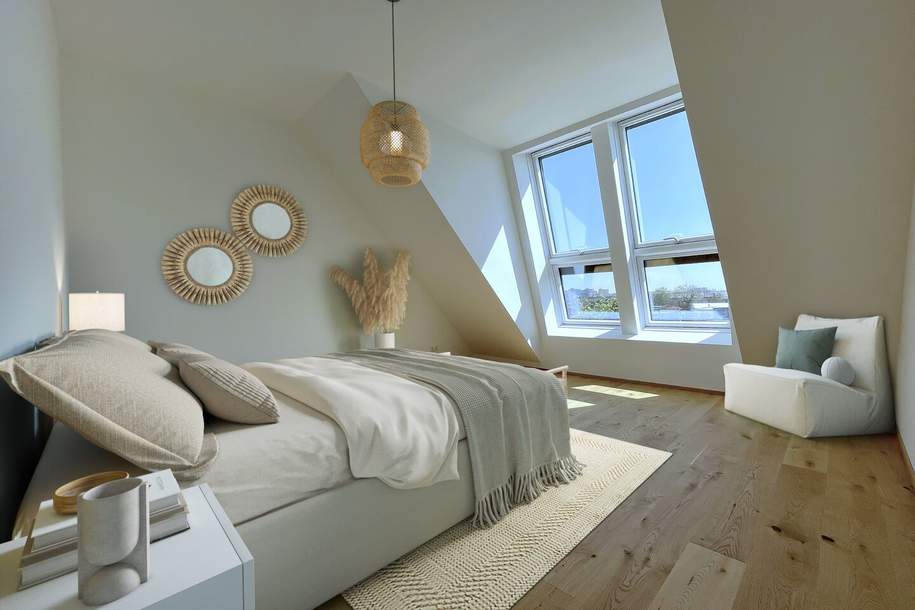 Penthouse-Exklusivität: 4-Zimmer-Refugium I allein auf einer Ebene I direkter Liftzugang I traumhaftes Panorama I Privatsphäre pur!, Wohnung-miete, 3.359,92,€, 1210 Wien 21., Floridsdorf