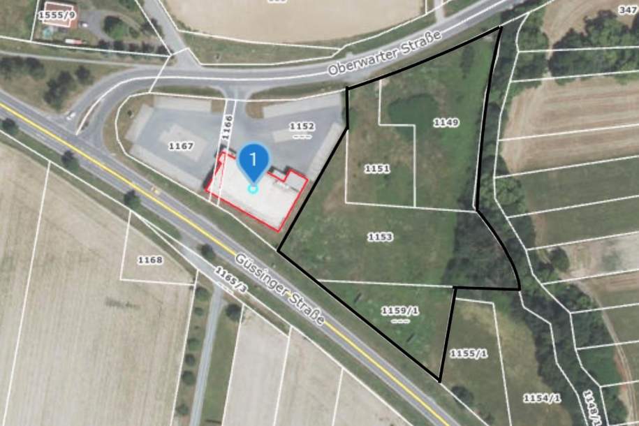 Betriebsgrundstück mit Planung für Garagenpark, Grund und Boden-kauf, 349.000,€, 7535 Güssing