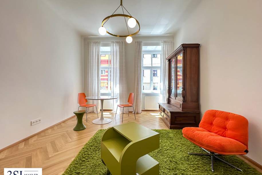 Stilvoll Wohnen im 9. Bezirk - Lichtdurchflutete Altbauwohnung in ruhiger Seitenstraße, Wohnung-kauf, 390.000,€, 1090 Wien 9., Alsergrund