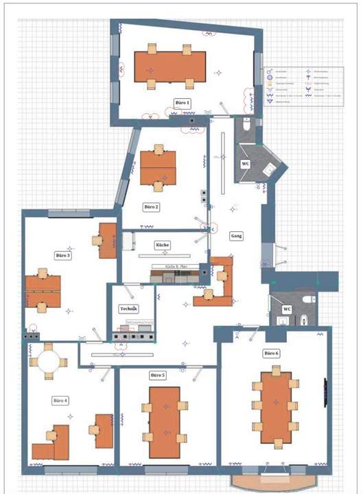 1. BEZIRK: Büro mit 6 Räumen im 1. Obergeschoss