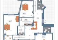 1. BEZIRK: Büro mit 6 Räumen im 1. Obergeschoss