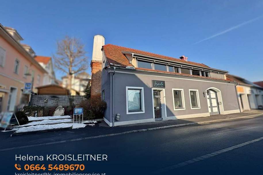 Großzügiges Geschäftslokal über 2 Ebenen mit Potenzial inkl. renovierungsbedürftiger Wohnung - Ideal auch als Eventlocation!, Gewerbeobjekt-kauf, 435.000,€, 8230 Hartberg-Fürstenfeld