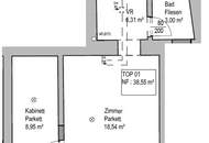 ERSTBEZUG nach Sanierung | Ideal geteilte 2-Zimmerwohnung