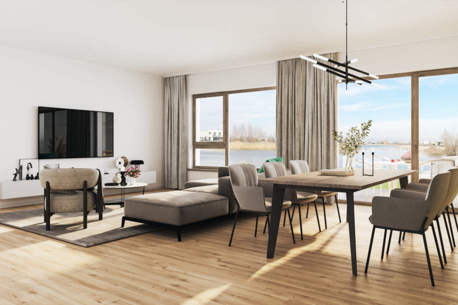 Aktionsvorteil - Morgensonne und klare Linien – stilvolle 3-Zimmer-Obergeschosswohnung, Wohnung-kauf, 419.000,€, 7111 Neusiedl am See