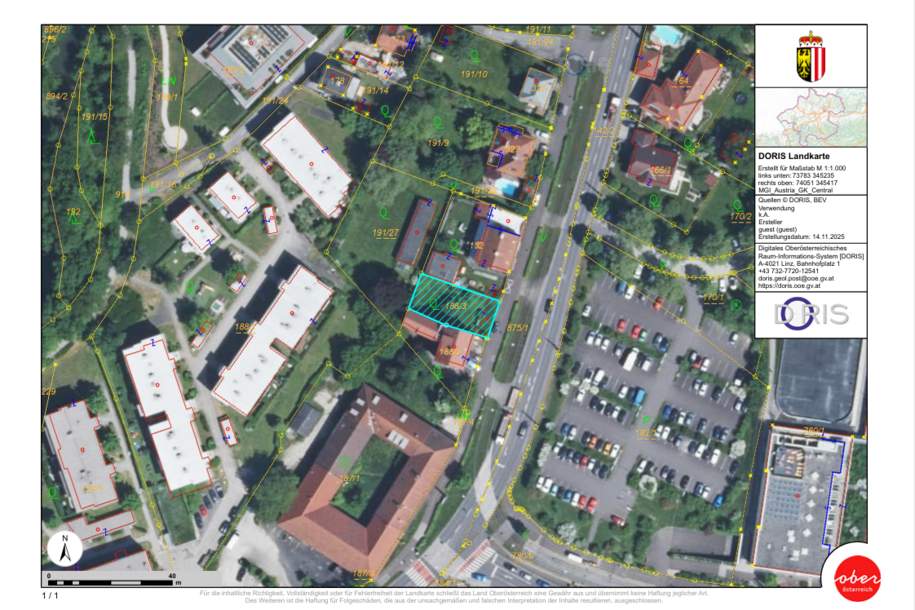 Stadt &amp; Land - Baugrundstück in Linz-Ebelsberg mit Top Anbindung, Grund und Boden-kauf, 239.900,€, 4030 Linz(Stadt)