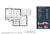 Terrassentraum: Moderne, helle 3-Zimmer-Wohnung mit Grünblick im Erstbezug - provisionsfrei!