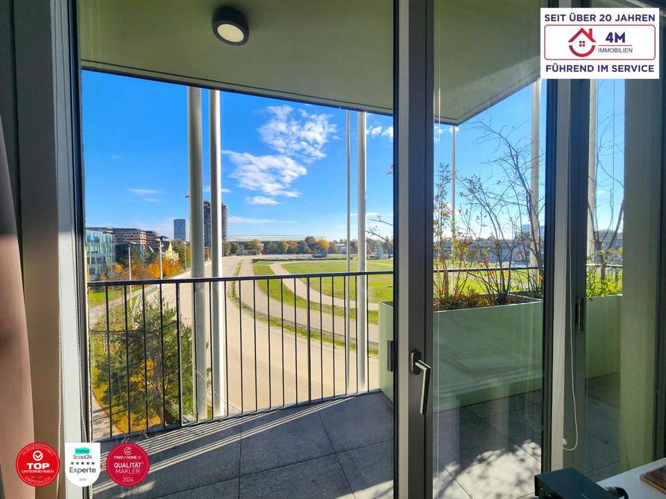 Außergewöhnliche 3-Zimmer Wohnung mit Ausblick und 33m2 Rundum-Balkon im exklusiven Viertel 2