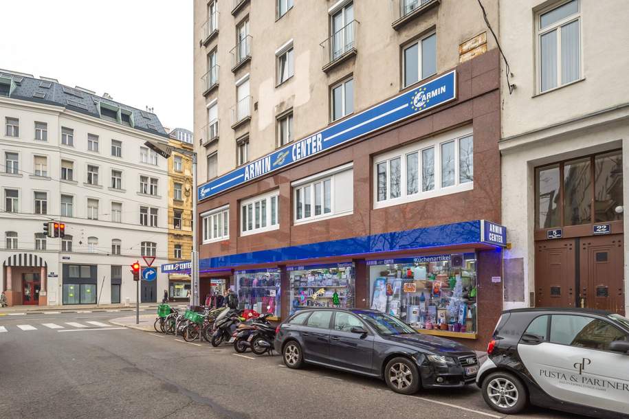 Geschäftslokal in frequentierter Lage - KEINE ABLÖSE !, Gewerbeobjekt-miete, 5.833,33,€, 1090 Wien 9., Alsergrund