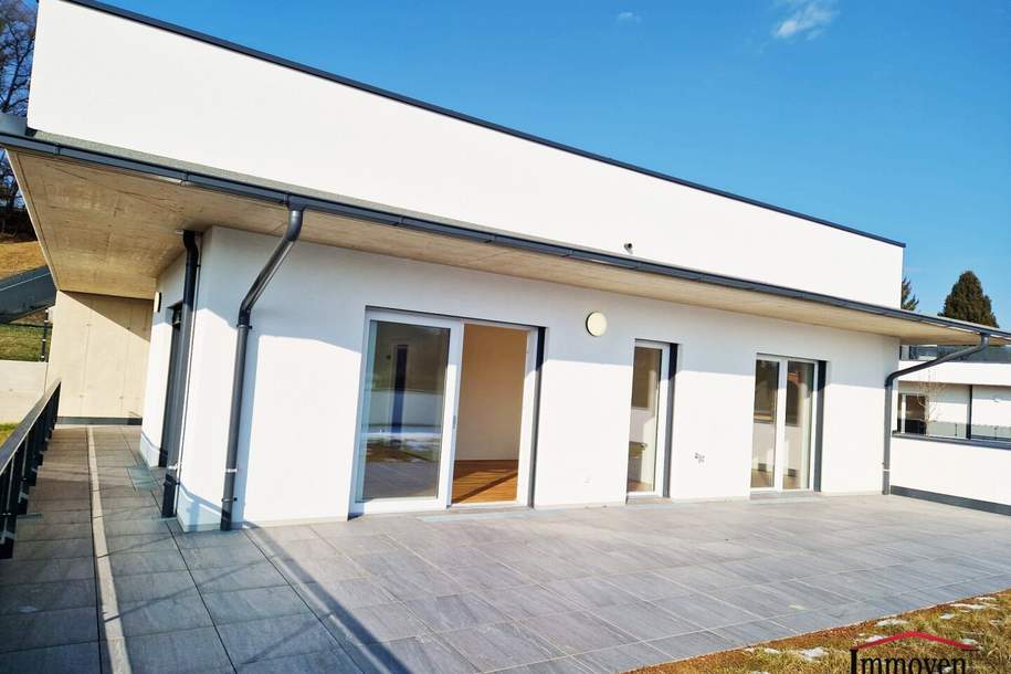 Erstbezug und Ruhelage in Mariatrost: moderne 3-Zimmerwohnung mit Terrasse, mit Garten und 2 Tiefgaragenplätze, Wohnung-kauf, 748.552,€, 8044 Graz(Stadt)