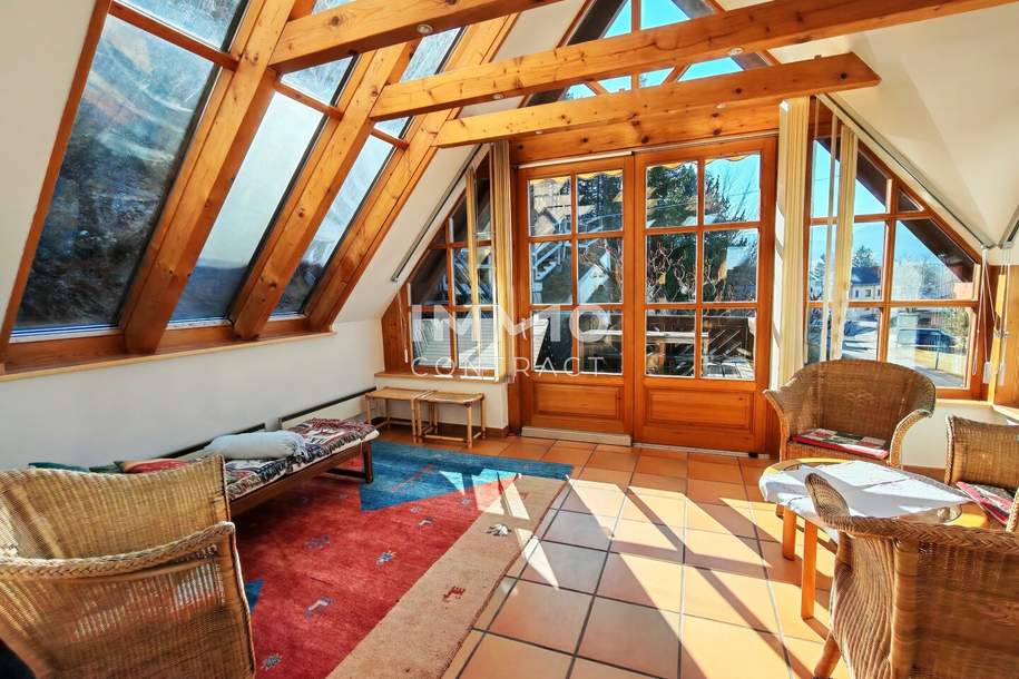 Naturparadies mit Panoramablick - Gepflegtes Einfamilienhaus mit großem Grundstück und Wintergarten, Haus-kauf, 595.000,€, 2763 Wiener Neustadt(Land)