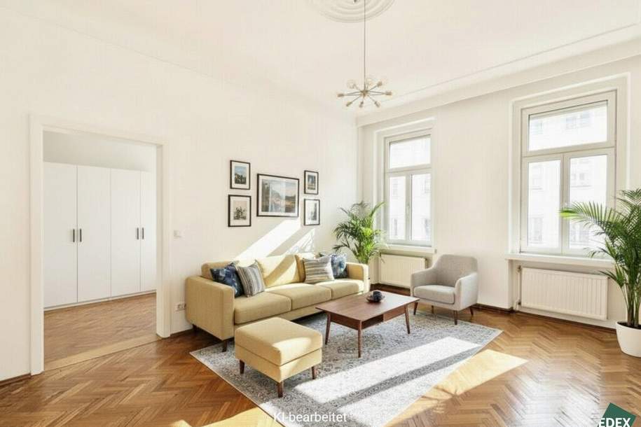 Sonniger 2-Zimmer Altbau nähe Hauptbahnhof und Schweizergarten, Wohnung-kauf, 285.000,€, 1030 Wien 3., Landstraße