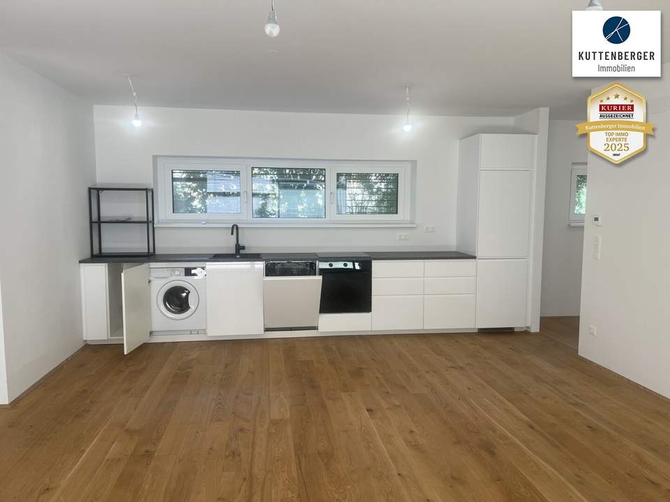 !!NEUBAU-DESIGNER-GARTENWOHNUNG - Alle drei Zimmer haben eigenen Ausgang zu Terrasse/Garten!!