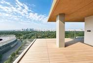 65m2 Balkon über ganz Wien: Prater - Hochhaus-Luxus mit Rooftop Pool
