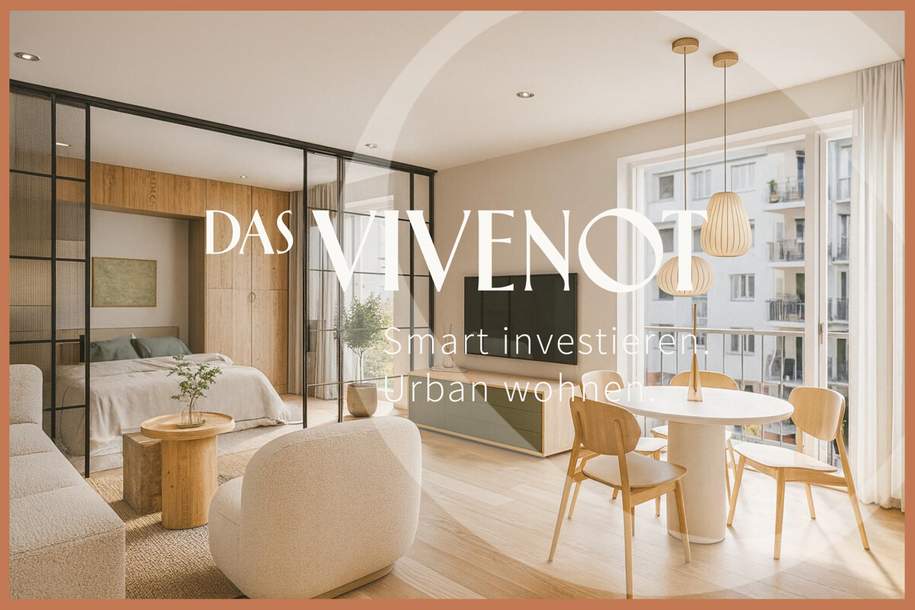DAS VIVENOT – "ONE ROOM WONDER" MIT BALKON, Wohnung-kauf, 294.000,€, 1120 Wien 12., Meidling