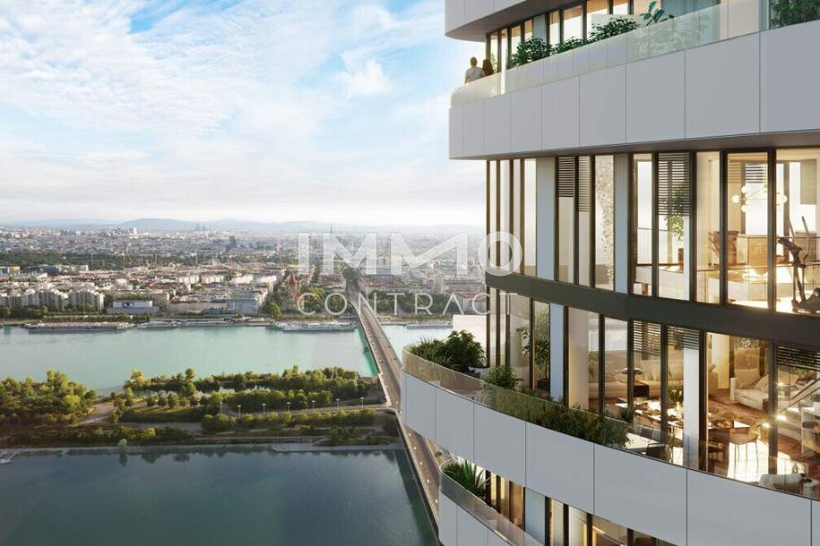 NEU! Erstbezug und möbliert: Sonnenaufgang zum Träumen - DANUBEFLATS. The one and only., Wohnung-kauf, 440.000,€, 1220 Wien 22., Donaustadt