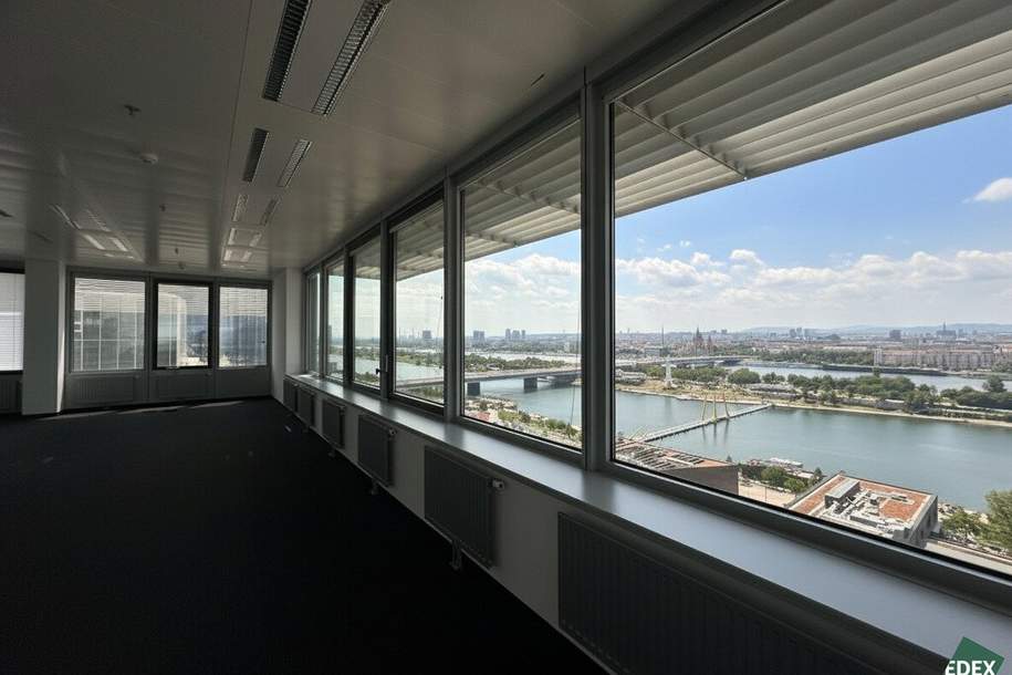 Attraktive Bürofläche mit Aussicht | Ares Tower, Gewerbeobjekt-miete, 11.002,80,€, 1220 Wien 22., Donaustadt