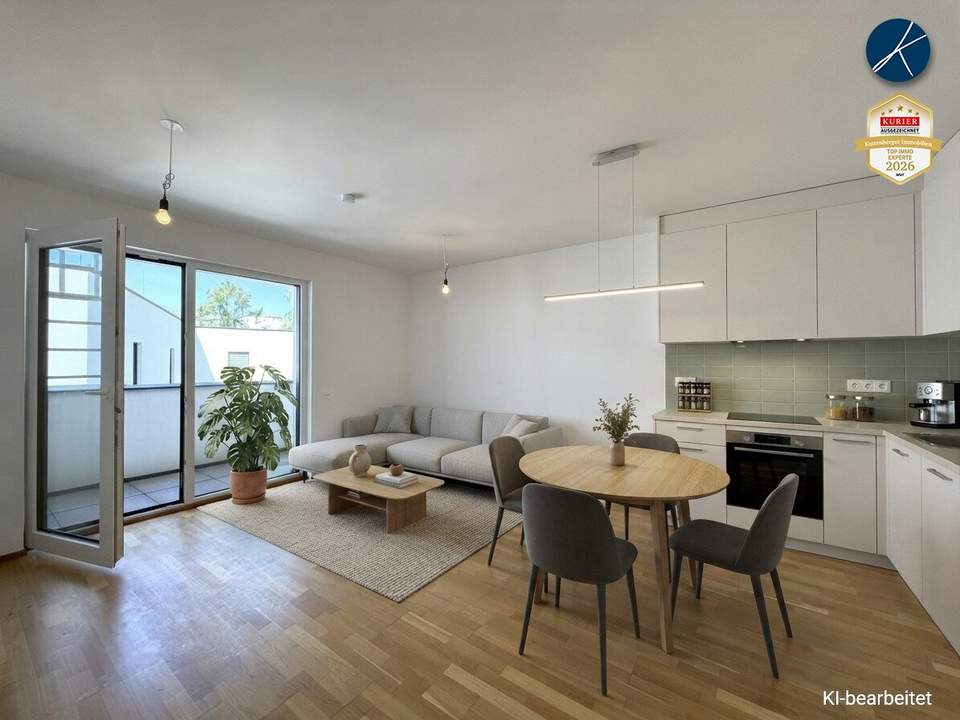 Erstbezug: Ruhige 2-Zimmer Wohnung im 2. Stock