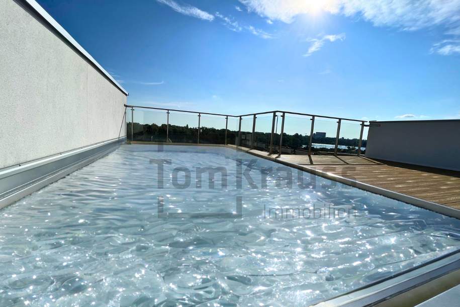 GOLDENER SCHWAN | LUXUS - LOFT- PENTHOUSE - MIT POOL - SKYLINE UND WASSERBLICK, Wohnung-kauf, 2.899.000,€, 1220 Wien 22., Donaustadt
