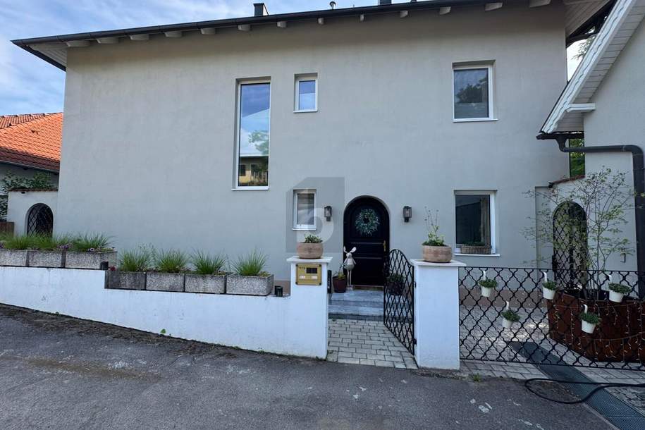 BEFRISTETES EINFAMILIENHAUS IM GRÜNEN MIT BLICK AUF DIE SKYLINE VON WIEN, Haus-miete, 3.300,00,€, 2100 Korneuburg