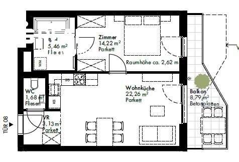 NEU - Quadratisch - praktisch - effizient - mit Balkon - autofreie Wohnanlage - Entspannen im Grünbereich - provisionsfrei