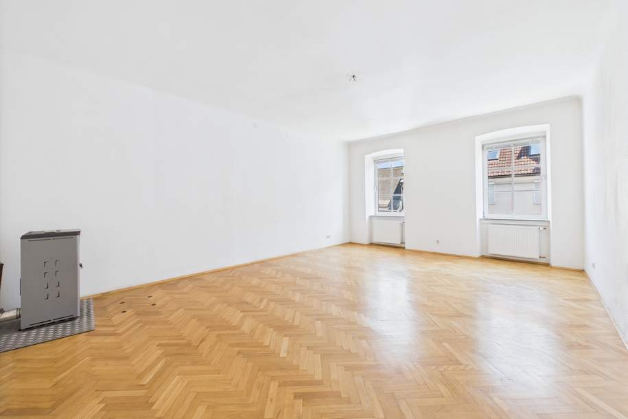 Stillvolle 2-Zimmer Altbauwohnung mit Balkon (10. Oktober Straße 6), Wohnung-miete, 1.170,00,€, 9020 Klagenfurt(Stadt)