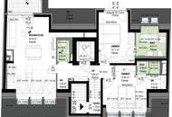 DG-ERSTBEZUG | Gesamtes 2. DG | Hofseitige Terrasse | Lift direkt in die Wohnung | Ost/West | Fernwärme | TG-Stellplatz optional | Nachhaltiges Wohnbauprojekt
