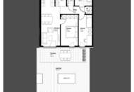 Stadt und Garten vereint - 3-Zimmer-Wohnung mit Garten und Terrasse