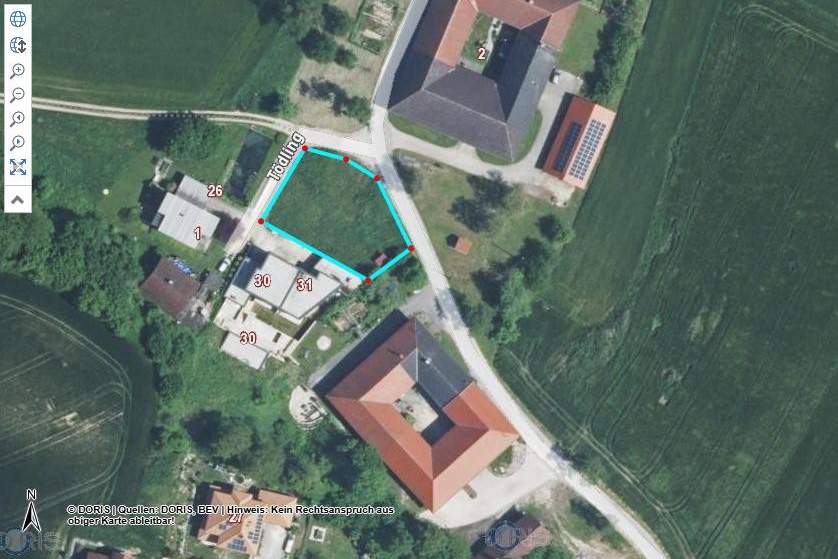 Grundstück mit Dorfgebietswidmung - kein Bebauungsplan - siehe beiliegende Bebauungsrichtlinien, Grund und Boden-kauf, 4490 Linz-Land